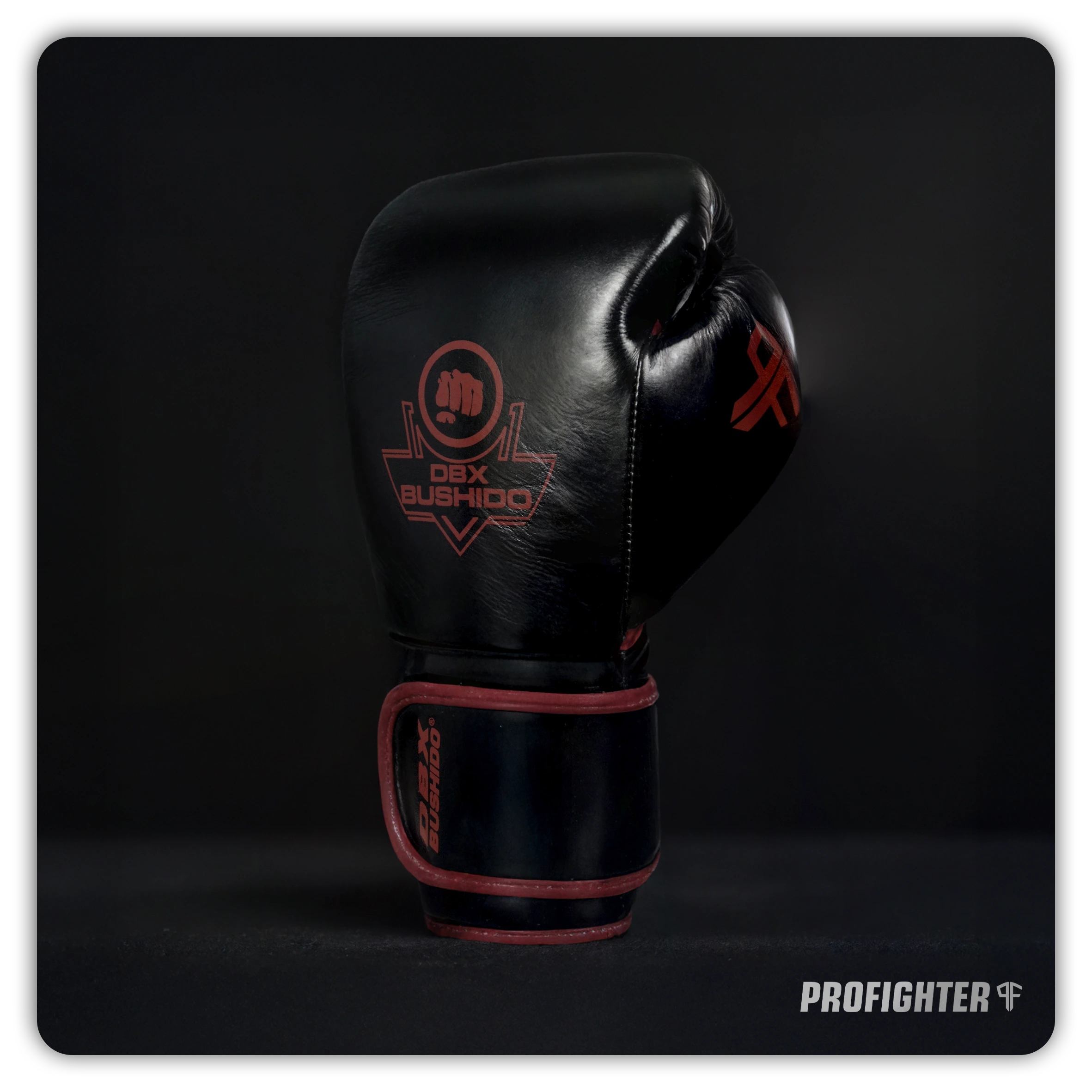 rękawice bokserskie premium profighter bordeaux ze skóry naturalnej
