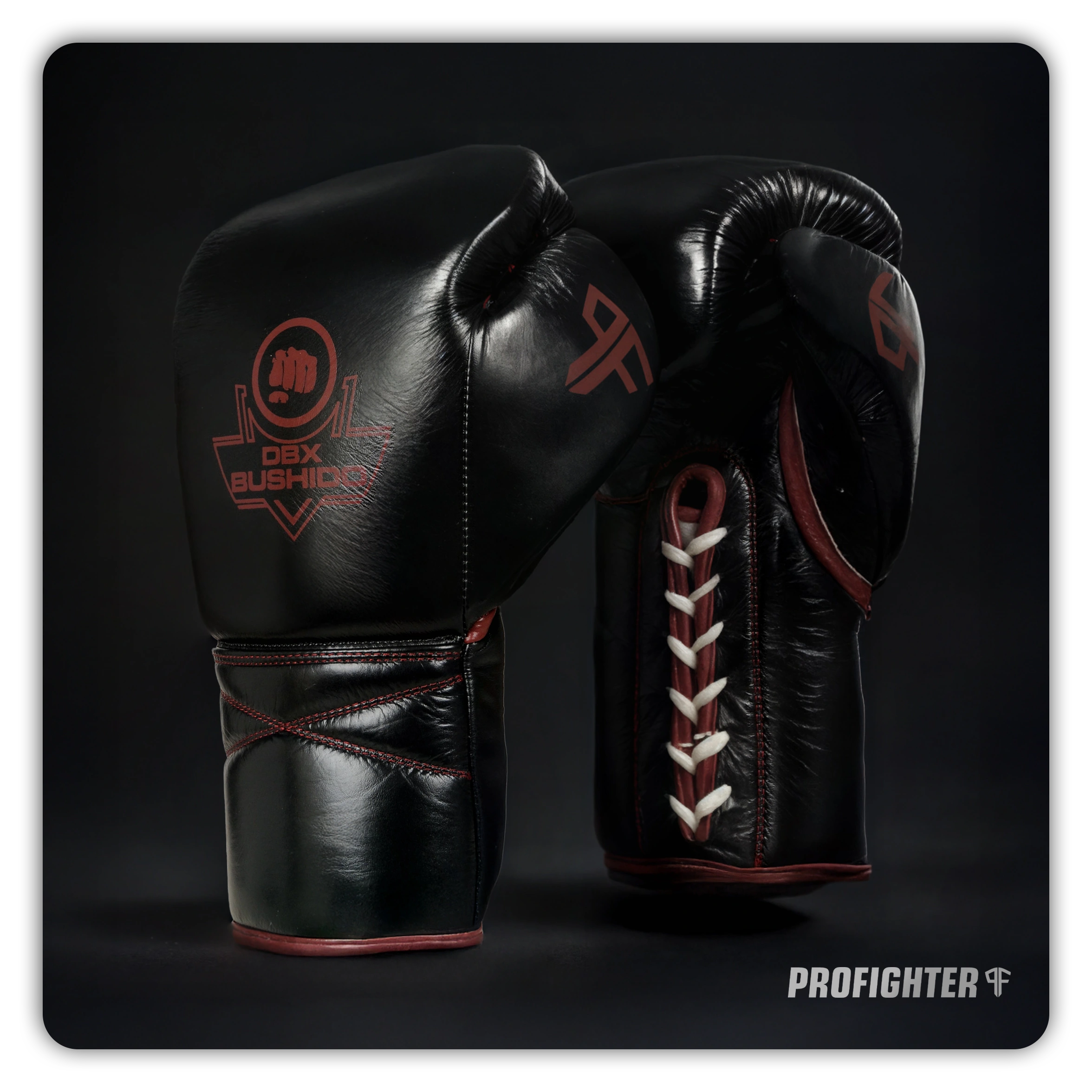 rękawice bokserskie profighter gold bordeaux