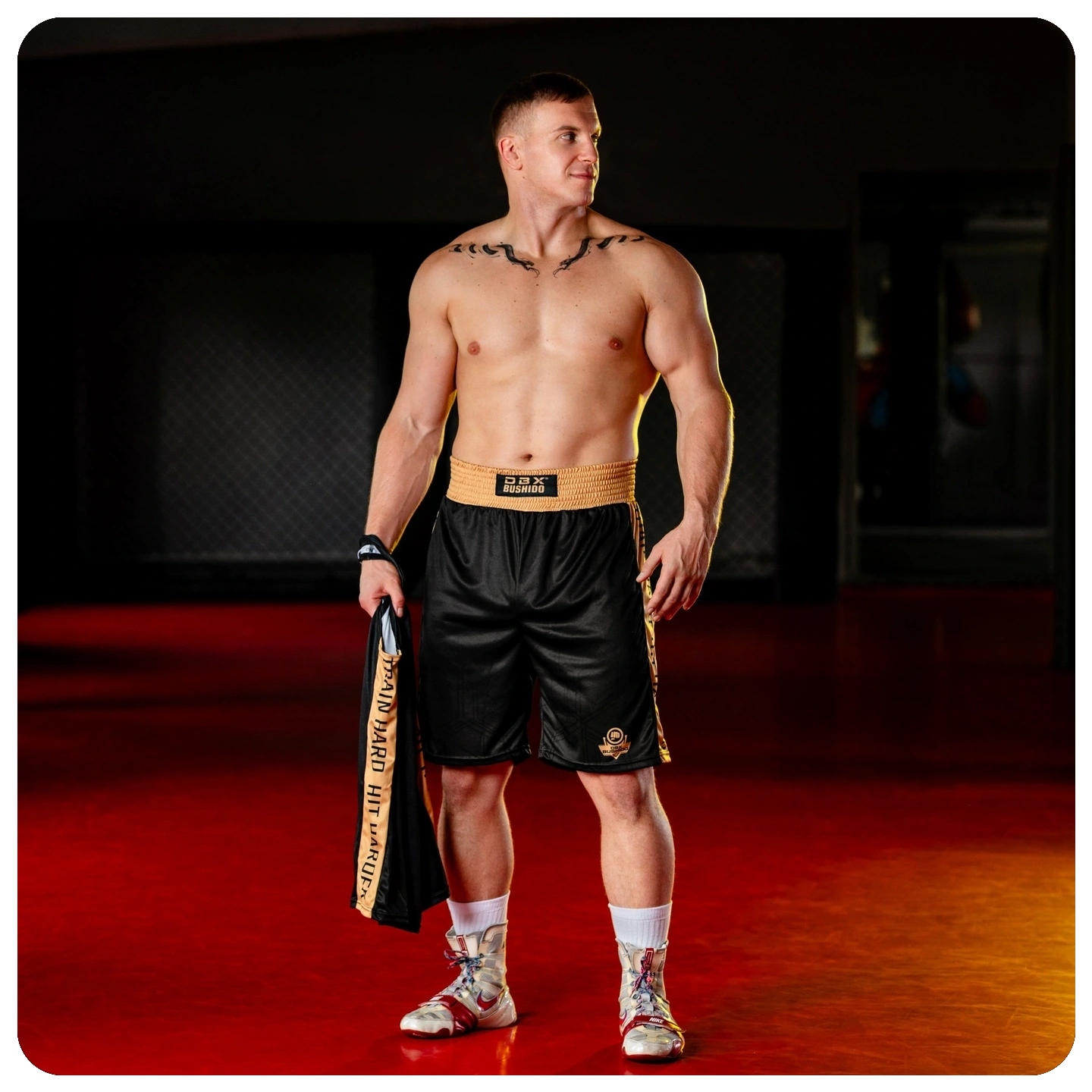 spodenki bokserskie gold dbx bushido