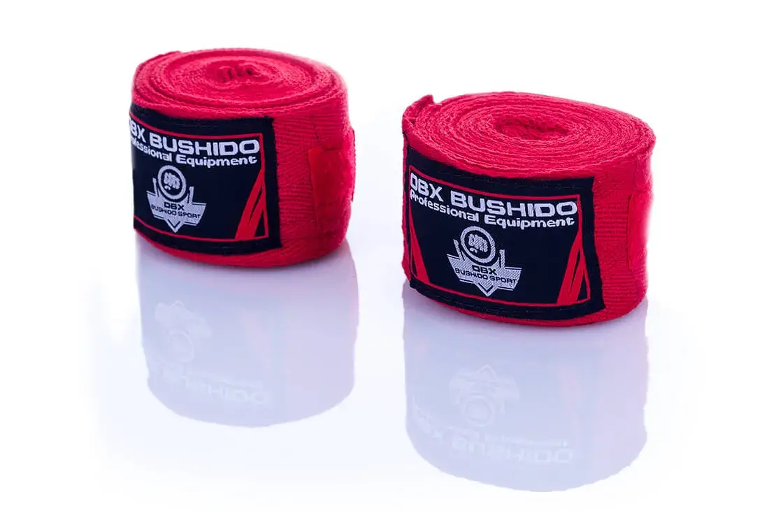 red boxing wraps