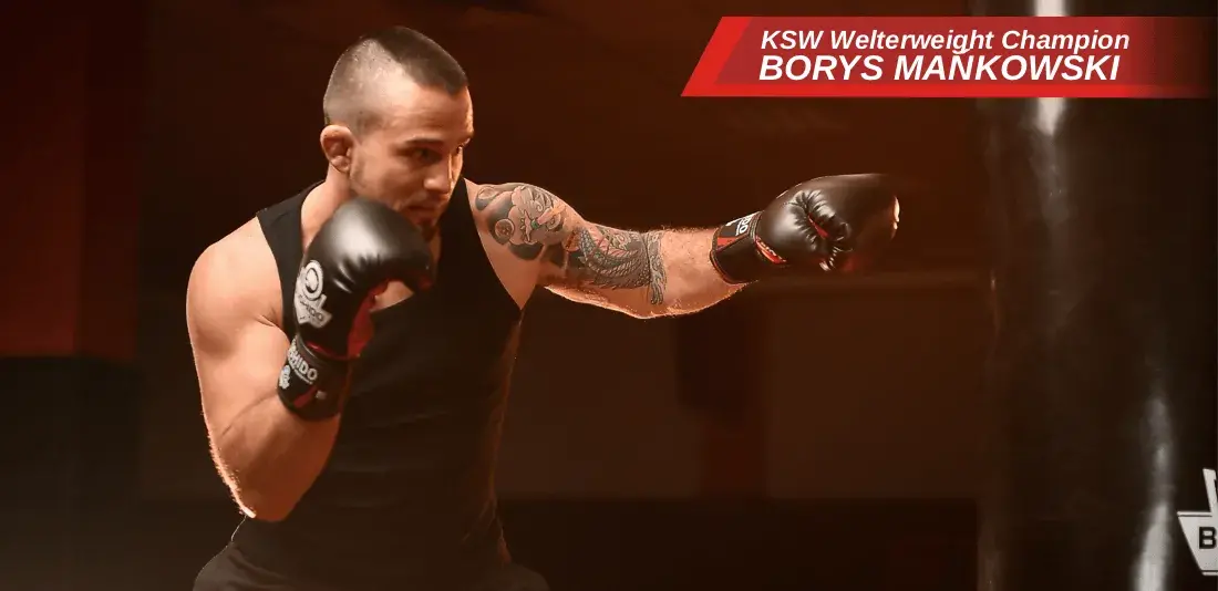 Borys Mańkowski boxing gloves