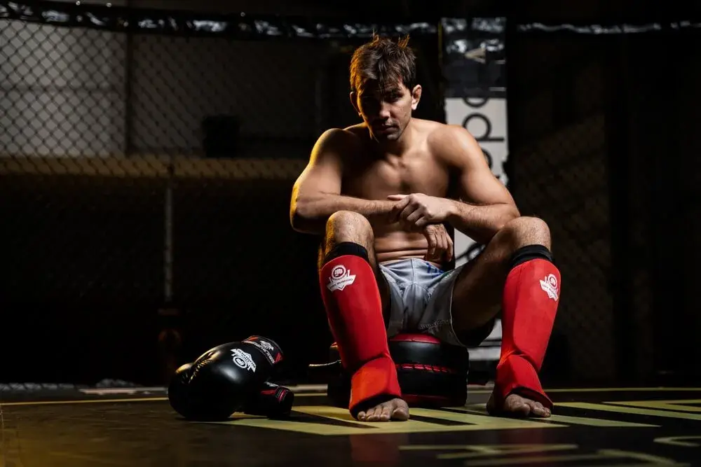 DBX Bushido SP-20 shin guards Marian Ziółkowski