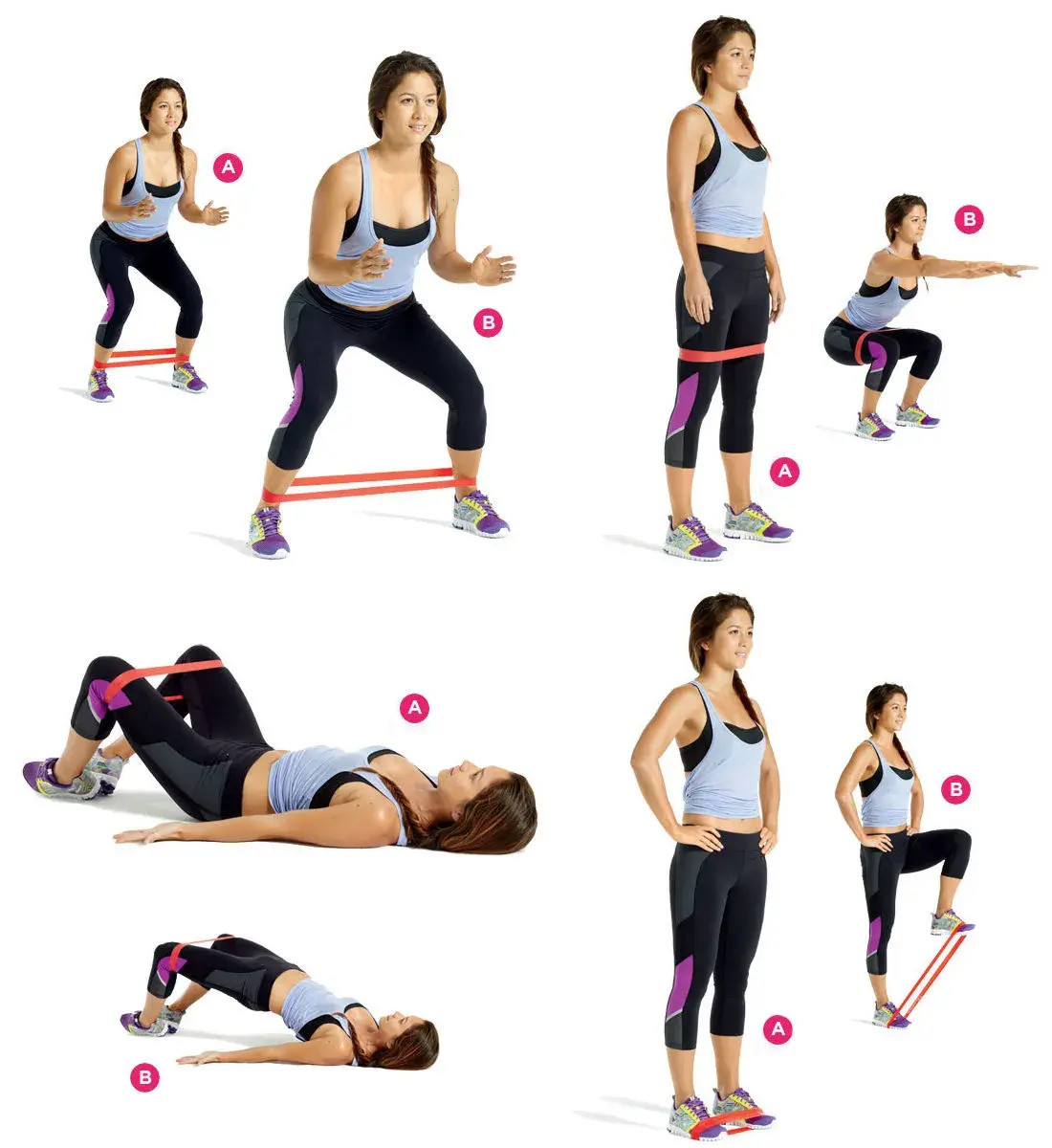 power band mini exercises