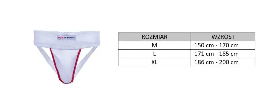 suspensor - rozmiary