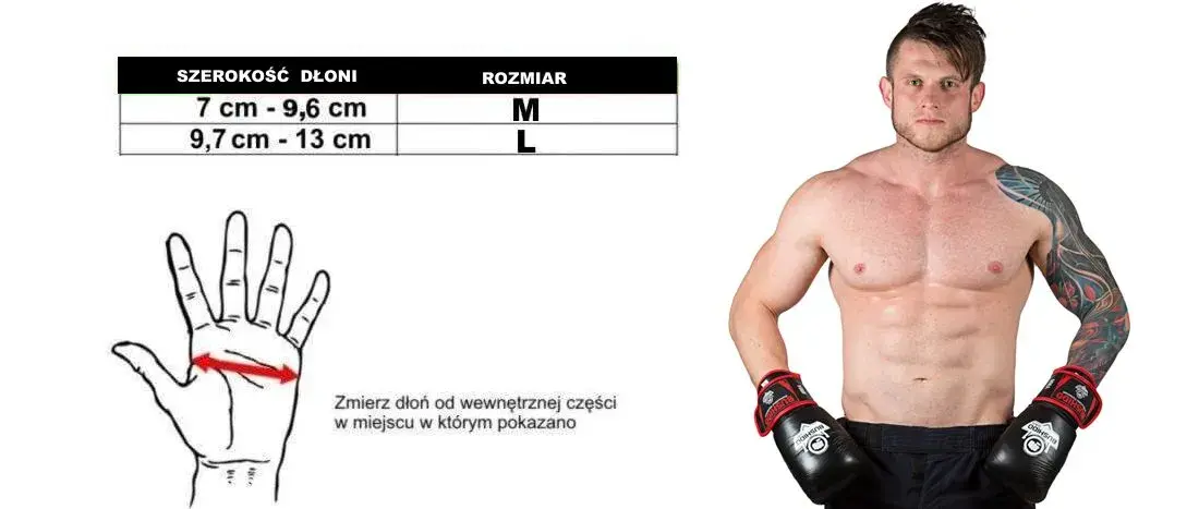 rękawice bokserskie materiał