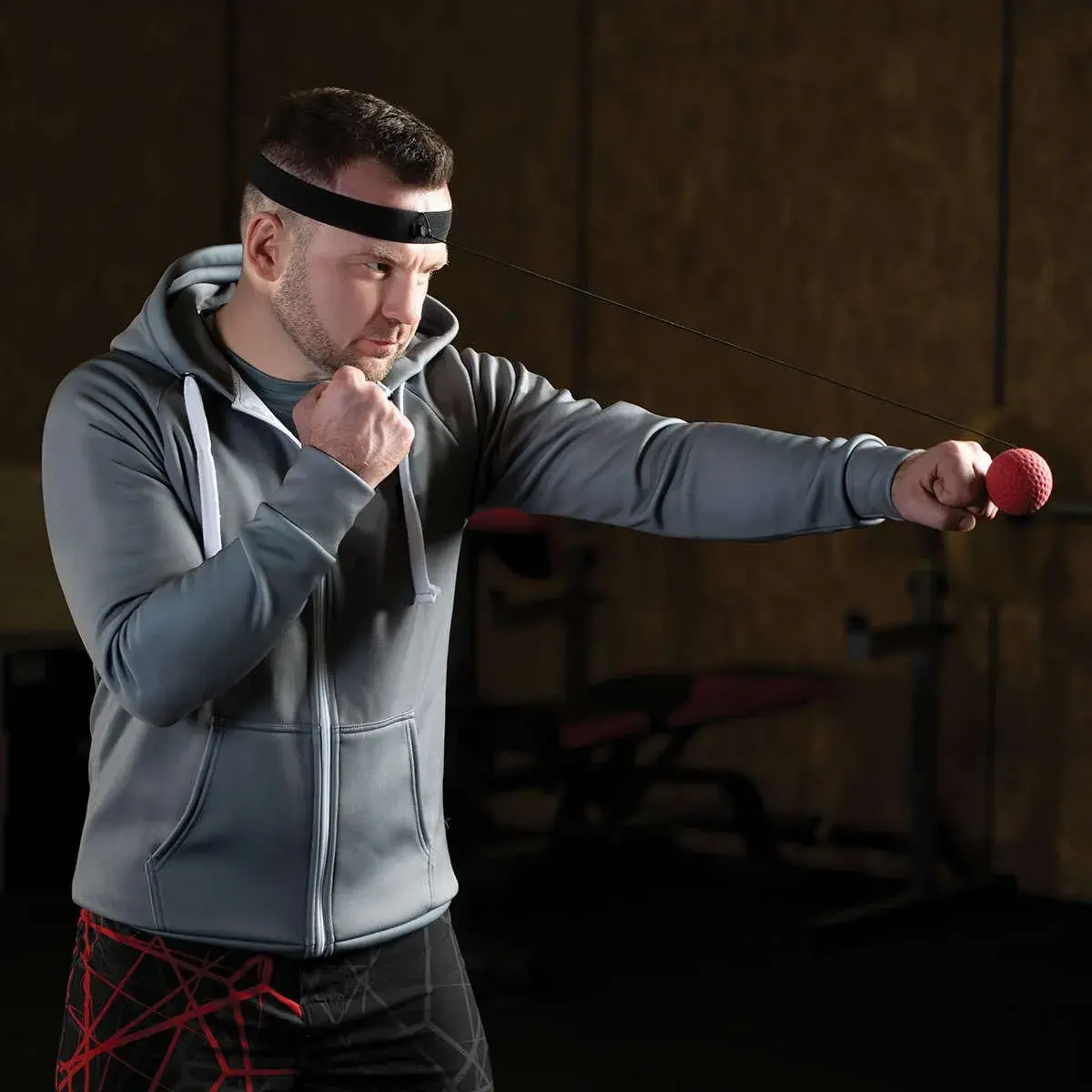 Boxing reflex ball for head