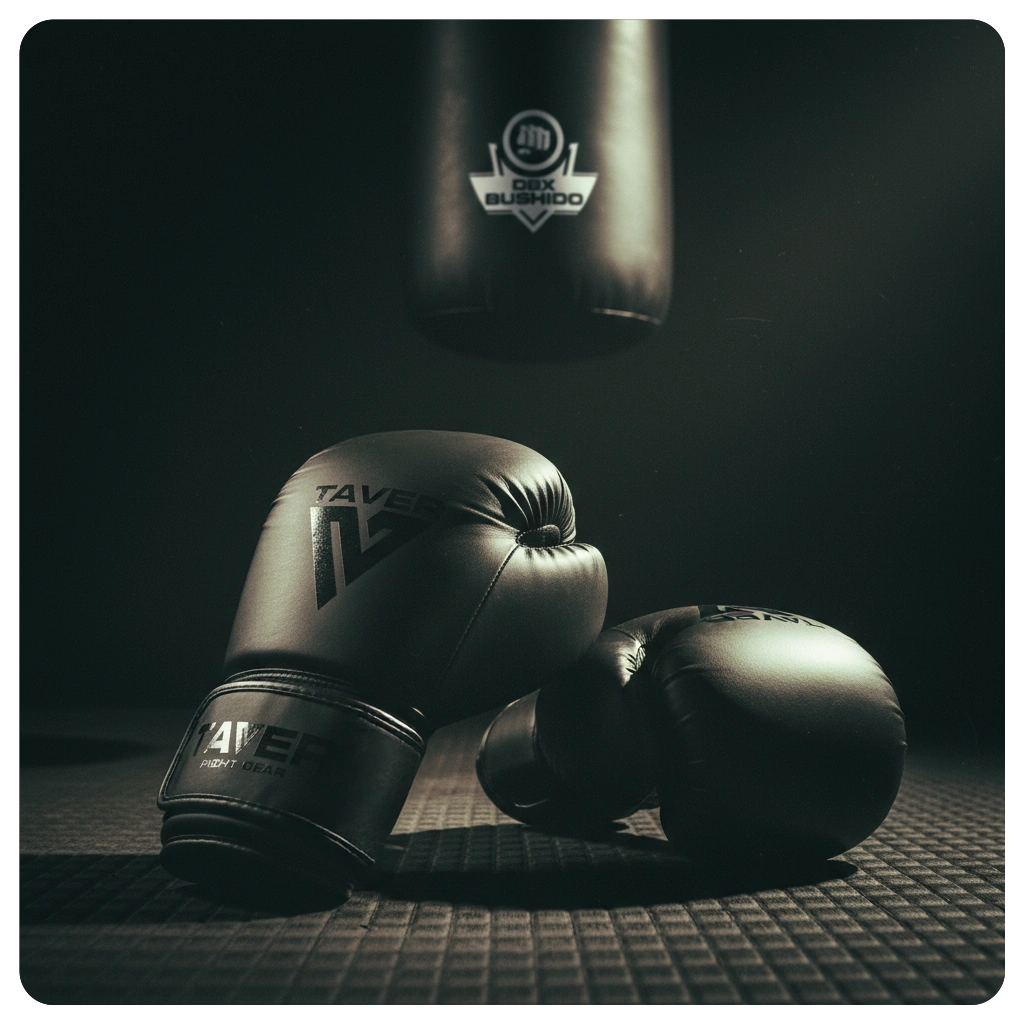 rękawice bokserskie czarne taver black