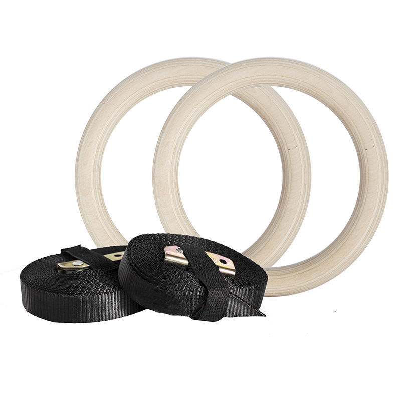 drewniane kółka gminastyczne