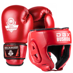 Tournament Set: Gloves + Head Guard RED