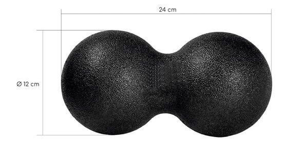 12 x 24CM - Podwójna piłka do masażu - DUO BALL