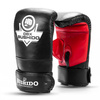 BUSHIDO INSTRUMENTAL TRAINING GLOVES ON A BAG