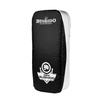 Thai training shield with an elongated profile - black and white