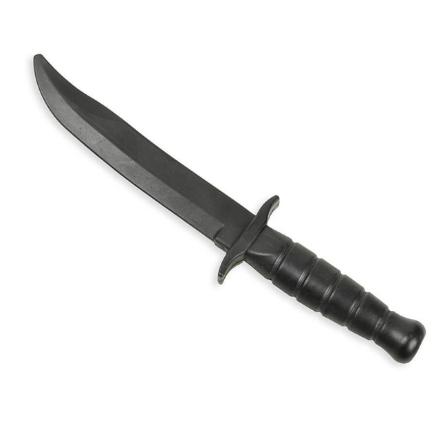 Gumowy nóż treningowy atrapa noża, czarny  - ARW-5051