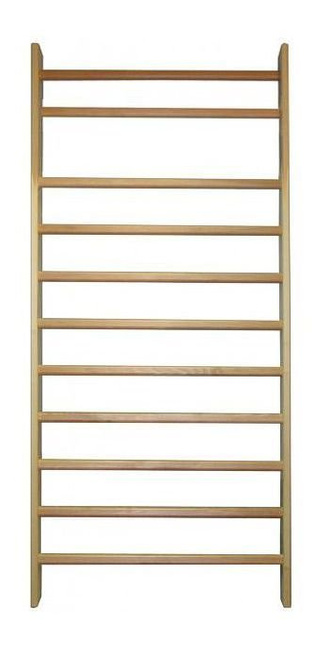 Wooden gymnastic and rehabilitation ladder 195×80 cm with 11 rungs fittings