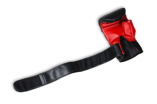 BUSHIDO INSTRUMENTAL TRAINING GLOVES ON A BAG