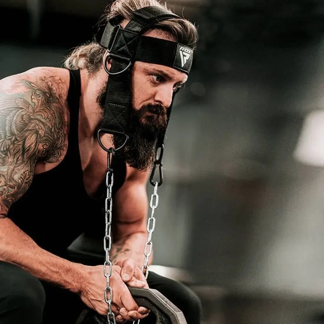 NECK CROWN HARNESS TRAINING RDX H2 PLUS BLACK