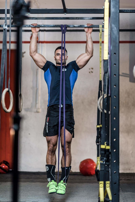 Power Band 44 - Wzmocniona Guma Treningowa DBX BUSHIDO- ZIELONA 23-57 KG