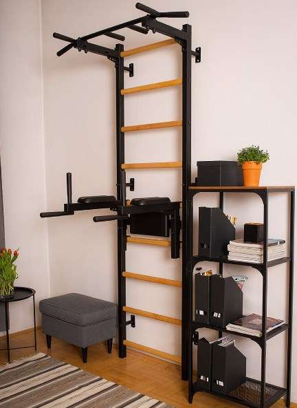 Gymnastic ladder with pull up bar K1