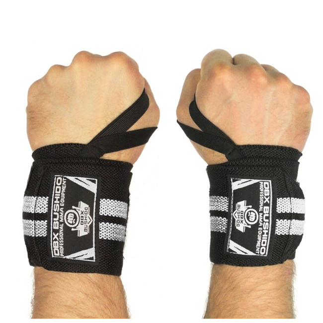 Elastyczne usztywniacze / ściągacze nadgarstka | Black/White | DBX Bushido