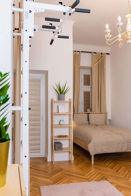 Gymnastic ladder with pull up bar K1