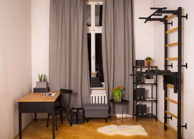 Gymnastic ladder with pull up bar K1