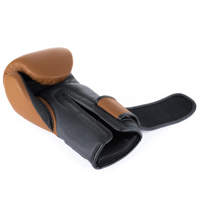 Rękawice bokserskie  ze skóry  RETRO brązowe wielowarstwowe wypełnienie - SOVEREIGN - Legacy Series | DBX Bushido