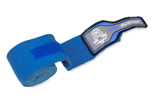 Elastyczne owijki bokserskie - 4 metry | Niebieskie | DBX Bushido