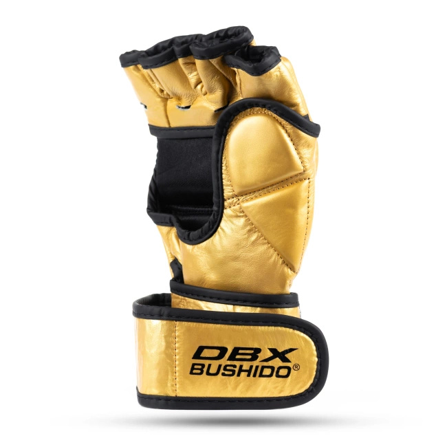 Leather MMA gloves DBX BUSHIDO E1v3 GOLD L