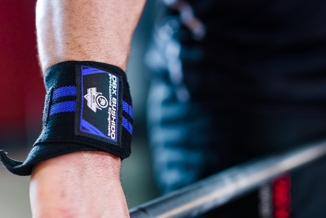 Elastyczne usztywniacze / ściągacze nadgarstka | Black/Blue | DBX Bushido
