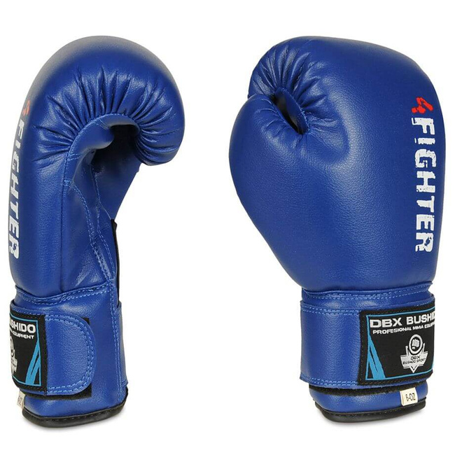 Rękawice bokserskie 6oz dla dzieci - 4Fighter Blue | DBX Bushido