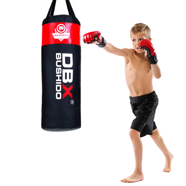 Worek bokserski dla dzieci - Junior Red - 80 cm / 15 kg | DBX Bushido