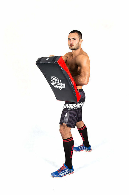 LARGE TRAINING SHIELD - PROFILED 62x35 BUSHIDO - WHITE