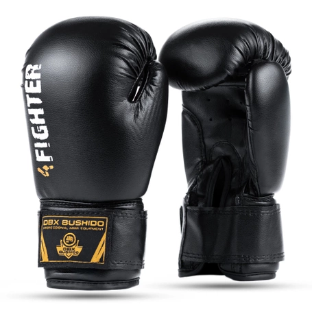 Rękawice bokserskie 6oz dla dzieci - 4Fighter Black | DBX Bushido