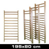 Wooden gymnastic and rehabilitation ladder 195×80 cm with 11 rungs fittings