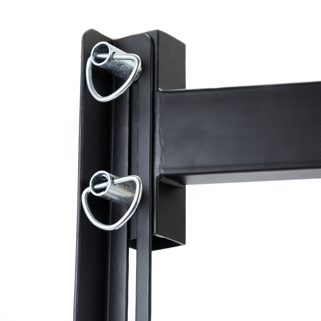 Height adjustable boxing platform with wooden canopy and speedbag DBX RhythmX