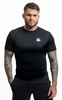 T-Shirt koszulka techniczna premium czarna z białym logo DBX Bushido