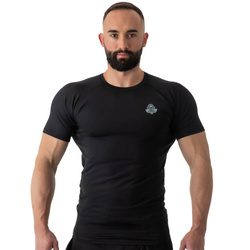Rashguard krótki rękaw czarny BlackRS - XXL