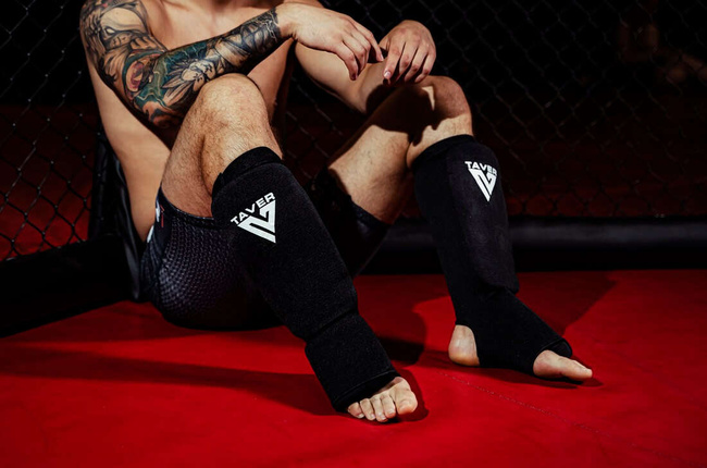 Elastic shin and foot protectors - Taver - Black | M