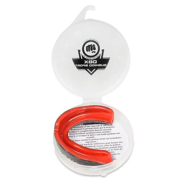 Gel mouthguard - mouthguard + box - black and red | GelTech