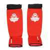 Elastic red shin guards - Shin and Stopa SP-20v2 M