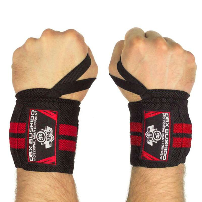 Elastyczne usztywniacze / ściągacze nadgarstka | Black/Red | DBX Bushido