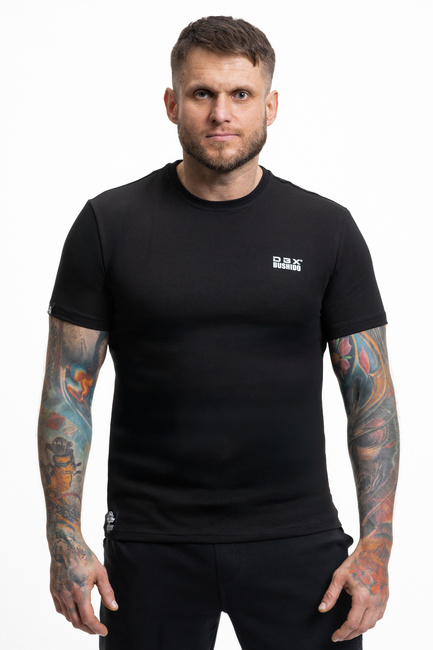T-Shirt bawełniany Premium z małym białym logo DBX Bushido
