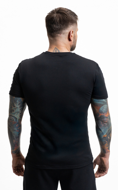 T-Shirt bawełniany Premium z małym białym logo DBX Bushido