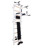 Gymnastic ladder with pull up bar K1