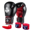 Boxing set: 407 boxing gloves + wraps + mouthguard