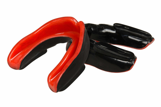 Żelowy ochraniacz na zęby dla dzieci + pudełko - Black/Red | GelTech