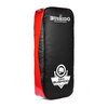 Thai training shield with an elongated profile - black and red
