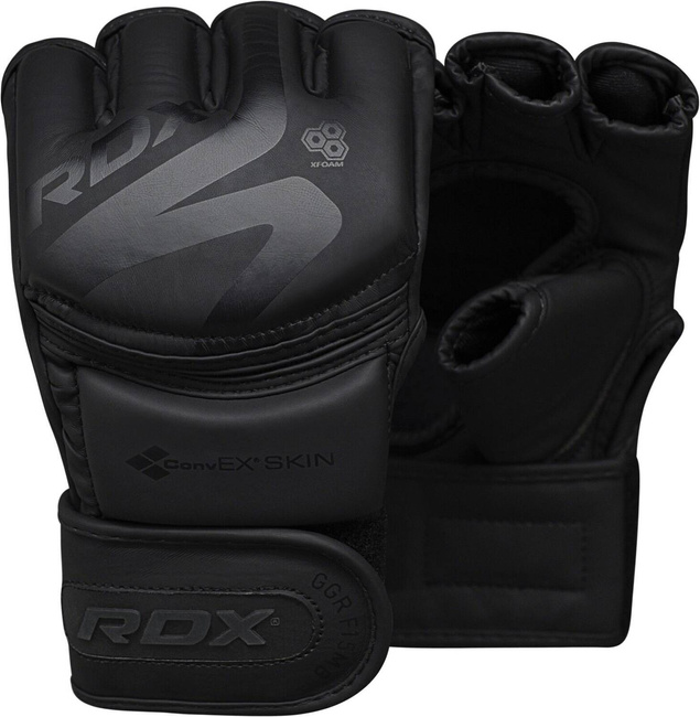 F15 Noir Black - RĘKAWICE DO MMA CZARNE - XL