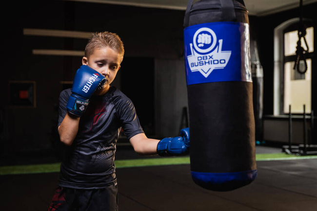 Zestaw bokserski dla dzieci - Kids 60 niebieski | DBX Bushido