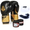 Boxing set: 2v10 boxing gloves + boxing wraps + mouthguards